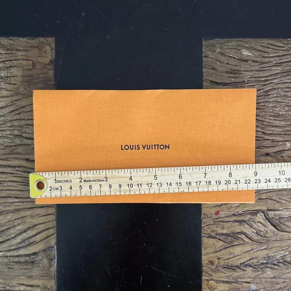 Louis Vuitton Saffron Orange Gift Envelope Luxury Stationery Logo 8.5x4.25